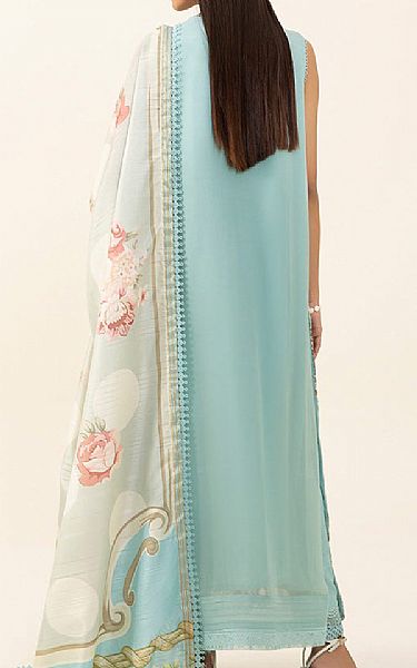 Sapphire Pale Aqua Chiffon Suit | Pakistani Embroidered Chiffon Dresses- Image 2