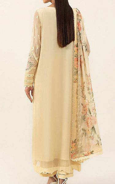 Sapphire Cream Chiffon Suit | Pakistani Embroidered Chiffon Dresses- Image 2