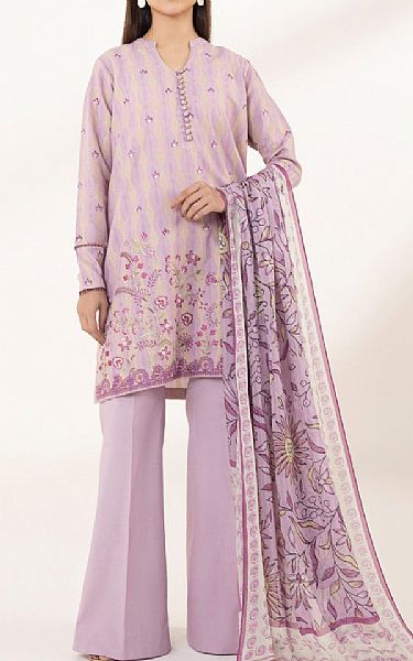 Sapphire Lilac Jacquard Suit | Pakistani Lawn Suits- Image 1