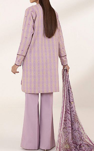 Sapphire Lilac Jacquard Suit | Pakistani Lawn Suits- Image 2