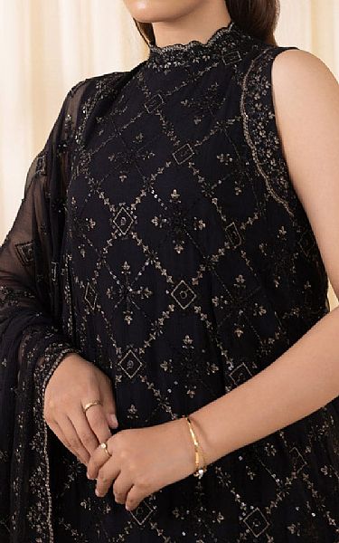 Sapphire Black Chiffon Suit | Pakistani Embroidered Chiffon Dresses USA- Image 3