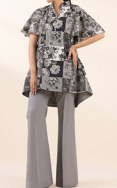Sapphire Black/Grey Lawn Suit (2 pcs) | Pakistani Lawn Dress in USA- Image 1