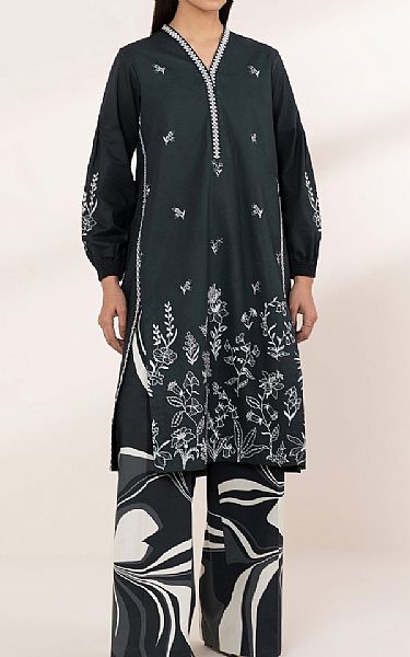 Sapphire Black Cotton Suit (2 pcs) | Pakistani Lawn Dress in USA- Image 1