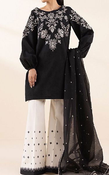 Sapphire Black Cotton Suit | Pakistani Lawn Dress in USA- Image 1