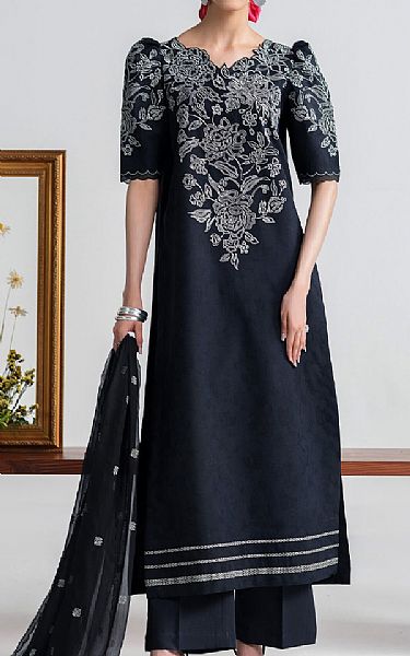 Sapphire Black Cotton Suit | Pakistani Lawn Dress in USA- Image 1