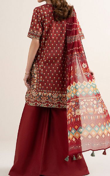 Sapphire Dusty Red Lawn Suit | Pakistani Lawn Dress in USA- Image 2
