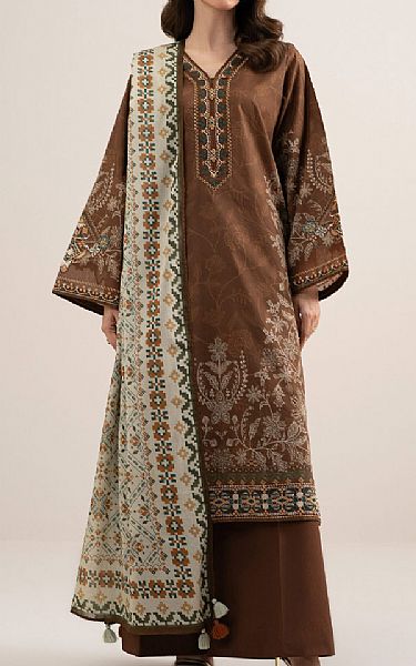 Sapphire Brown Lawn Suit | Pakistani Lawn Dress in USA- Image 1