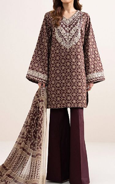 Sapphire Rose Taupe Lawn Suit | Pakistani Lawn Dress in USA- Image 1