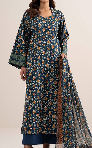 Sapphire Blue Lawn Suit | Pakistani Lawn Dress in USA- Image 1