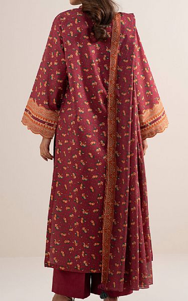 Sapphire Wine Red Lawn Suit | Pakistani Lawn Dress in USA- Image 2