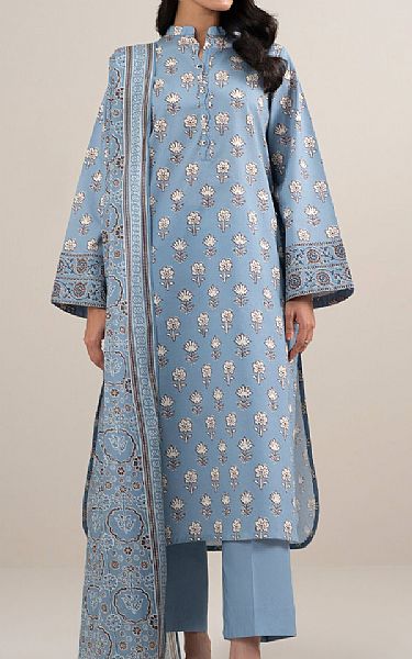 Sapphire Ice Blue Lawn Suit | Pakistani Lawn Dress in USA- Image 1