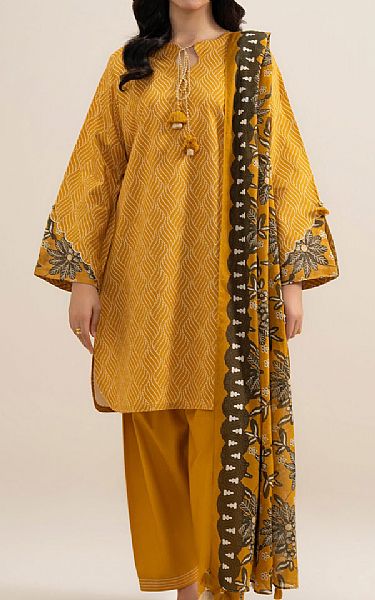 Sapphire Mustard Lawn Suit | Pakistani Lawn Dress in USA- Image 1