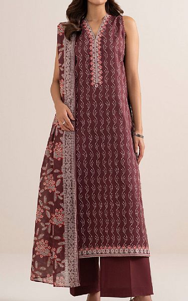 Sapphire Wine Lawn Suit | Pakistani Lawn Dress in USA- Image 1