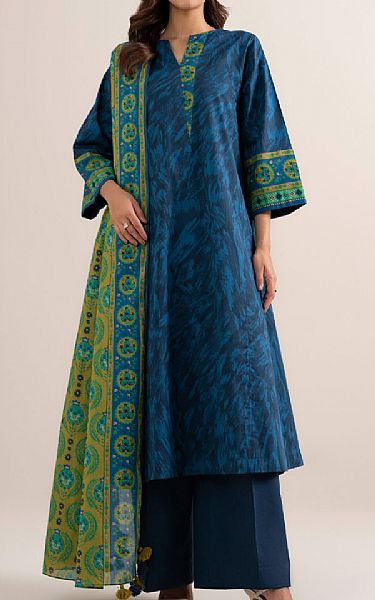 Sapphire Blue Lawn Suit | Pakistani Lawn Dress in USA- Image 1