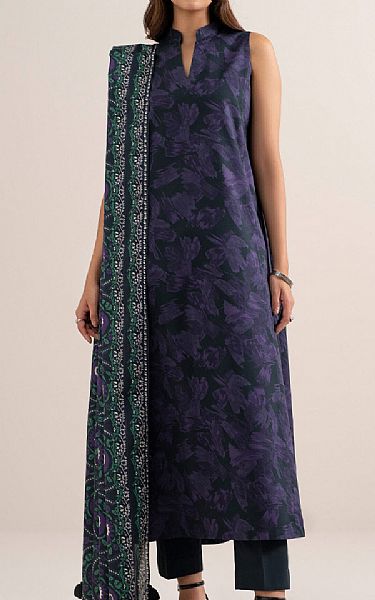 Sapphire Black/Violet Lawn Suit | Pakistani Lawn Dress in USA- Image 1