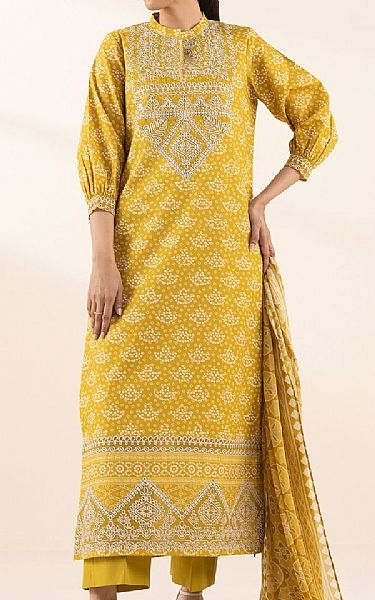 Sapphire Mustard Lawn Suit | Pakistani Lawn Dress in USA- Image 1