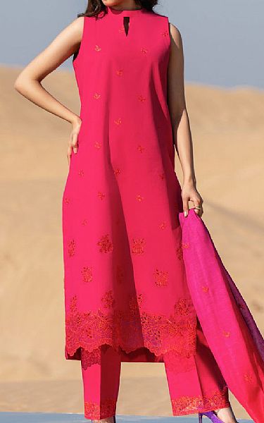 Sapphire Hot Pink Lawn Suit | Pakistani Lawn Suits- Image 1
