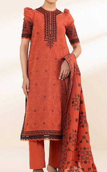 Sapphire Pale Red Cotton Suit | Pakistani Lawn Dress in USA- Image 1