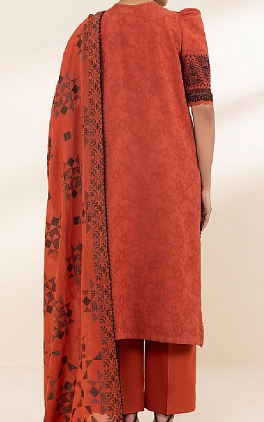 Sapphire Pale Red Cotton Suit | Pakistani Lawn Dress in USA- Image 2