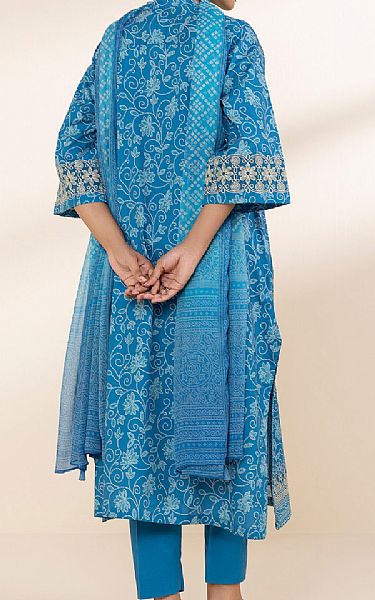Sapphire Blue Lawn Suit | Pakistani Lawn Dress in USA- Image 2