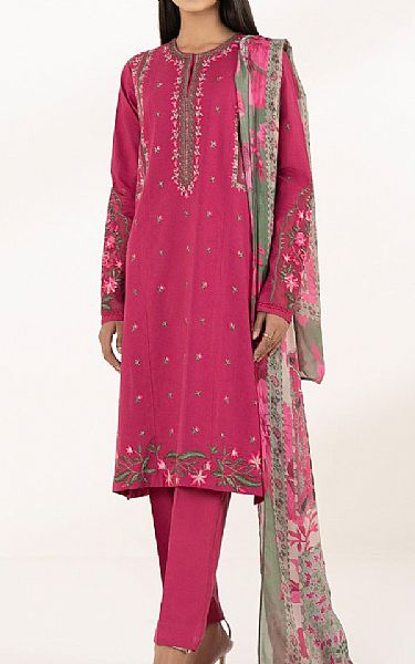 Sapphire Burnt Pink Dobby Suit | Pakistani Lawn Suits- Image 1