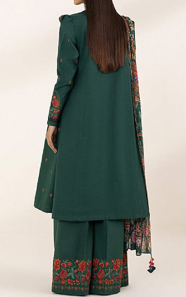 Sapphire Dark Green Dobby Suit | Pakistani Lawn Suits- Image 2