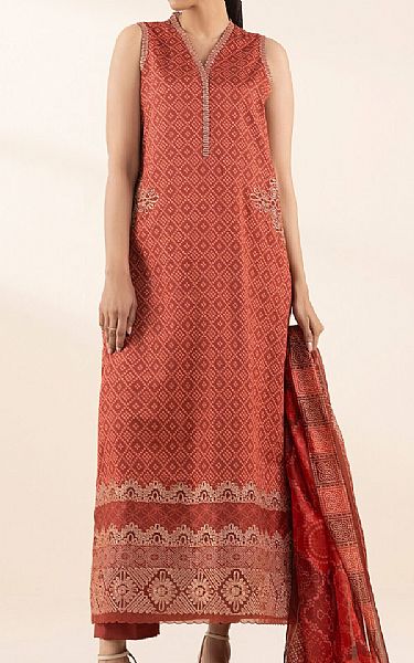 Sapphire Pale Carmine Dobby Suit | Pakistani Lawn Dress in USA- Image 1