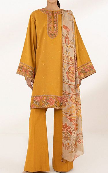 Sapphire Mustard Cotton Suit | Pakistani Lawn Suits- Image 1