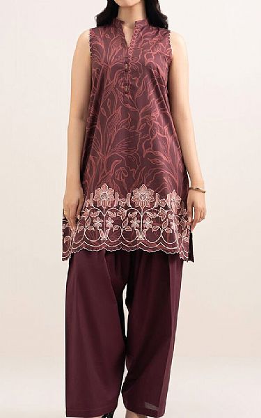 Sapphire Wine Lawn Suit (2 pcs) | Pakistani Lawn Dress in USA- Image 1