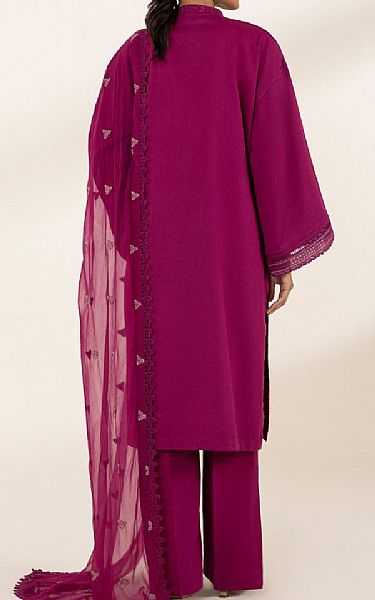 Sapphire Dark Raspberry Cotton Suit | Pakistani Lawn Suits- Image 2