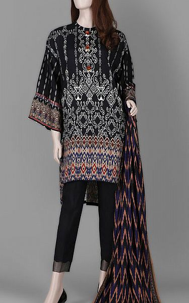 Saya Black Cottel Suit | Pakistani Dresses in USA- Image 1