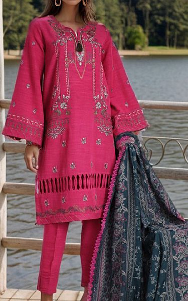 Saya Rich Maroon Khaddar Suit | Pakistani Winter Dresses- Image 1