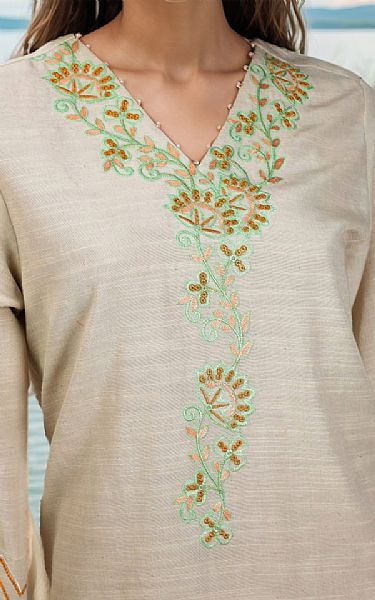 Saya Pastel Grey Khaddar Suit | Pakistani Winter Dresses in USA- Image 2