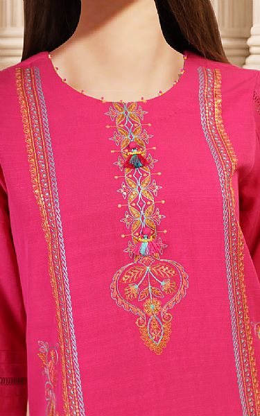 Saya Cerise Pink Khaddar Suit | Pakistani Winter Dresses- Image 2