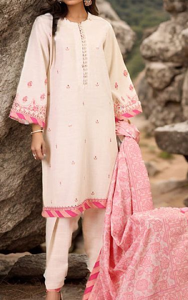 Saya Misty Rose Khaddar Suit | Pakistani Winter Dresses- Image 1