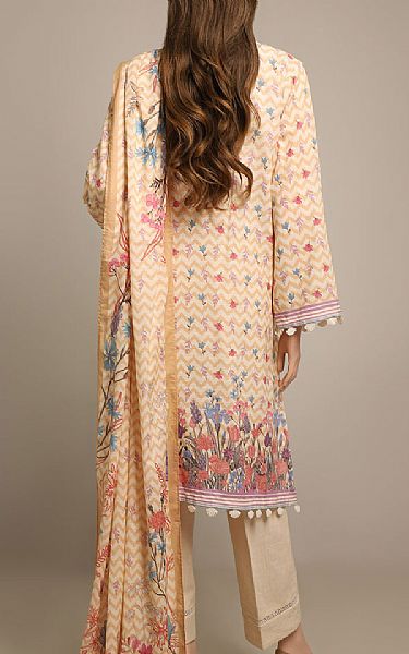 Saya Ivory/Fawn Khaddar Suit | Pakistani Winter Dresses- Image 2