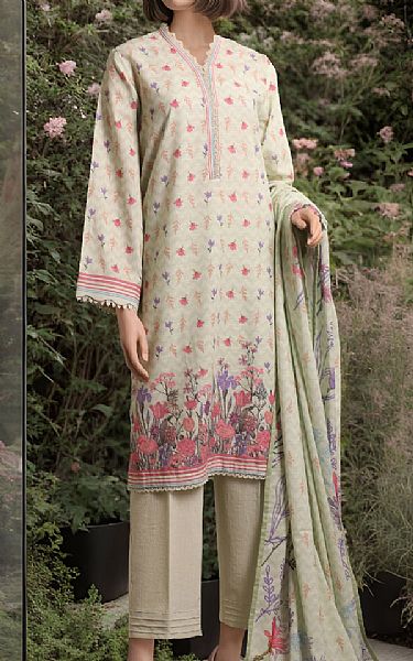 Saya Pastel Green Khaddar Suit | Pakistani Winter Dresses- Image 1