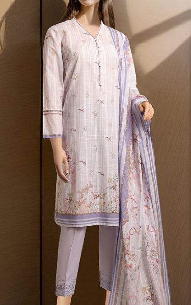 Saya Lilac Khaddar Suit | Pakistani Winter Dresses- Image 1