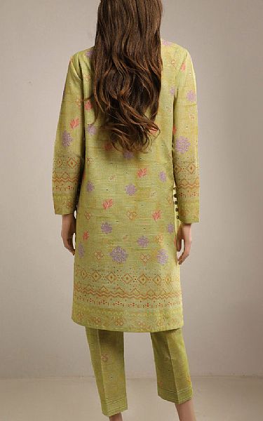 Saya Olive Green Khaddar Suit (2 pcs) | Pakistani Winter Dresses in USA- Image 2