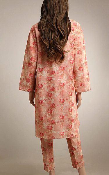 Saya Peach Khaddar Suit (2 pcs) | Pakistani Winter Dresses- Image 2