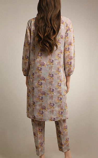 Saya Pastel Grey Khaddar Suit (2 pcs) | Pakistani Winter Dresses- Image 2