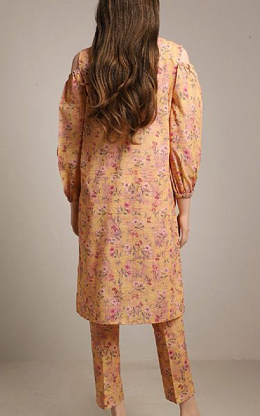 Saya Sand Gold/Rose Khaddar Suit (2 pcs) | Pakistani Winter Dresses- Image 2