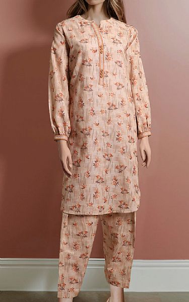 Saya Desert Sand Khaddar Suit (2 pcs) | Pakistani Winter Dresses in USA- Image 1