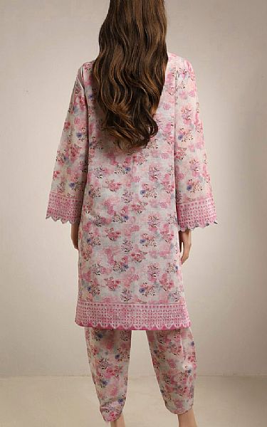 Saya Ivory/Pink Khaddar Suit (2 pcs) | Pakistani Winter Dresses- Image 2