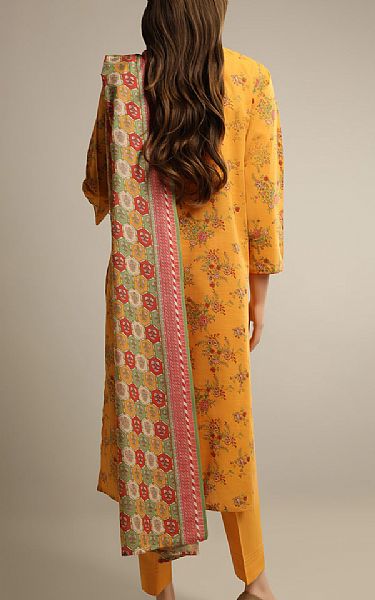Saya Deep Safron Khaddar Suit | Pakistani Winter Dresses- Image 2