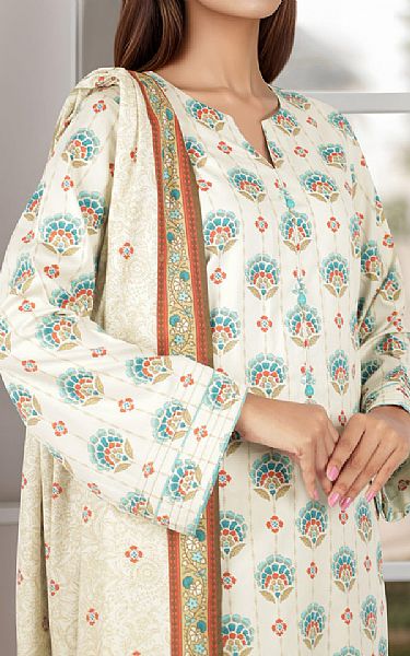 Saya Off White Viscose Suit | Pakistani Winter Dresses in USA- Image 2