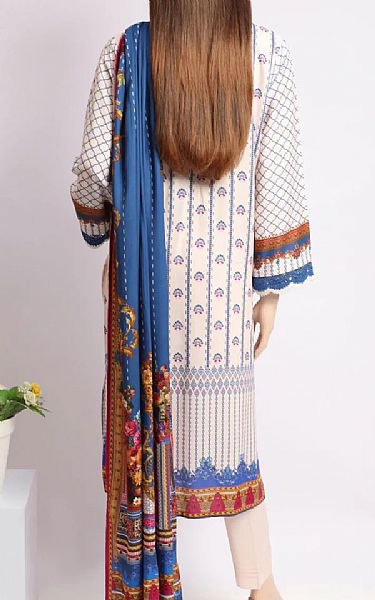 Saya Off-white Linen Suit | Pakistani Winter Dresses- Image 2