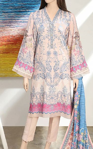 Saya Ivory Linen Suit | Pakistani Winter Dresses- Image 1