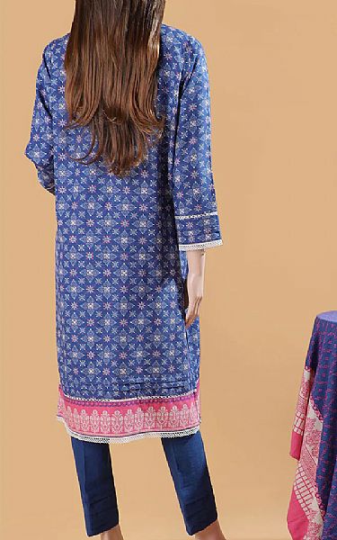 Saya Royal Blue Khaddar Suit | Pakistani Winter Dresses- Image 2