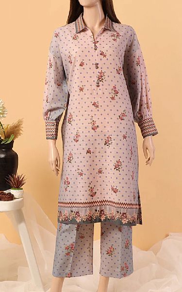 Saya Tea Pink Khaddar Suit (2 Pcs) | Pakistani Winter Dresses- Image 1